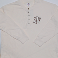 BLOOPER CLOTHING: Monogrammed Waffle Henley Tunic