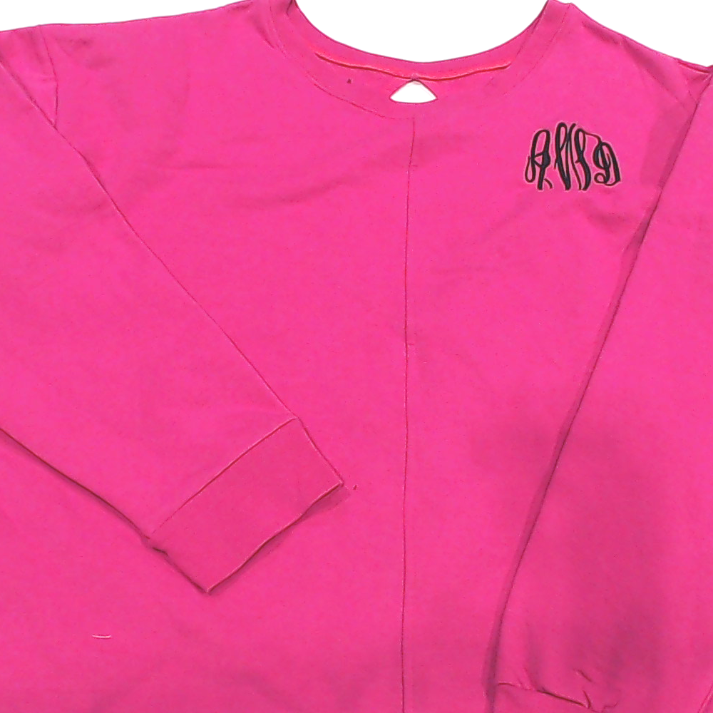 BLOOPER CLOTHING: Monogrammed Open Back Sweatshirt