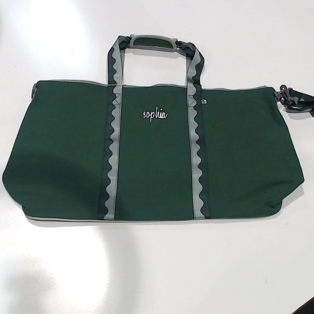 BLOOPER BAG: Monogrammed Weekend Bag
