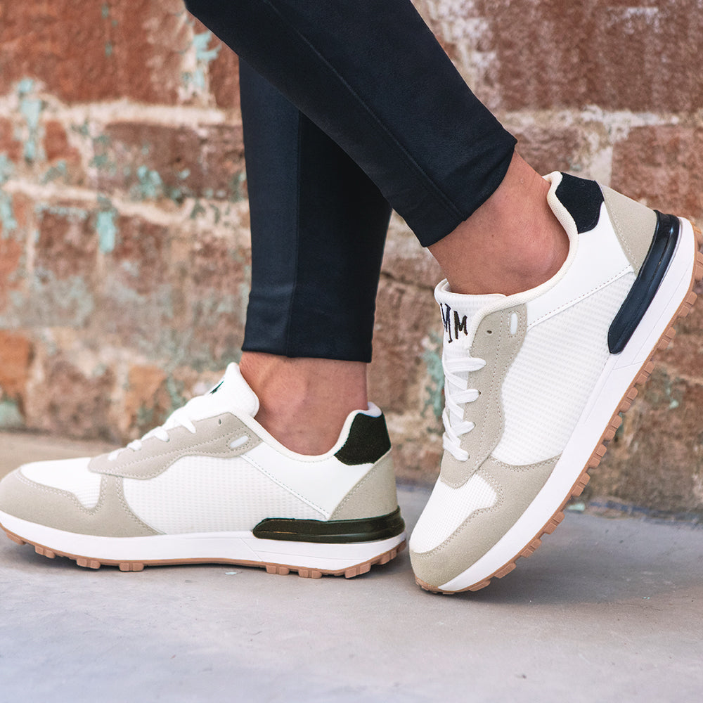 Side of Monogrammed Retro Sneaker