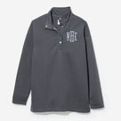 Monogrammed Quilted Pullover | Charcoal