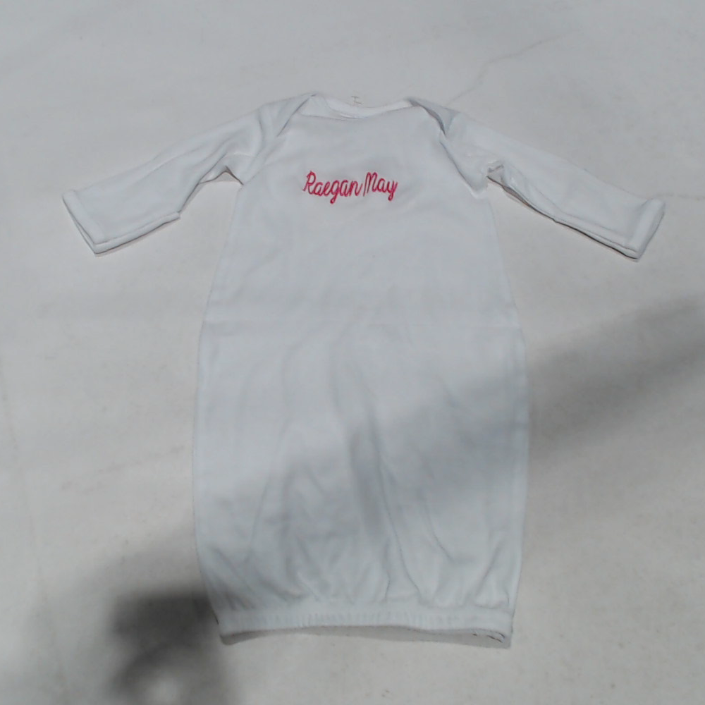 BLOOPER KIDS: Monogrammed Baby Layette Gown