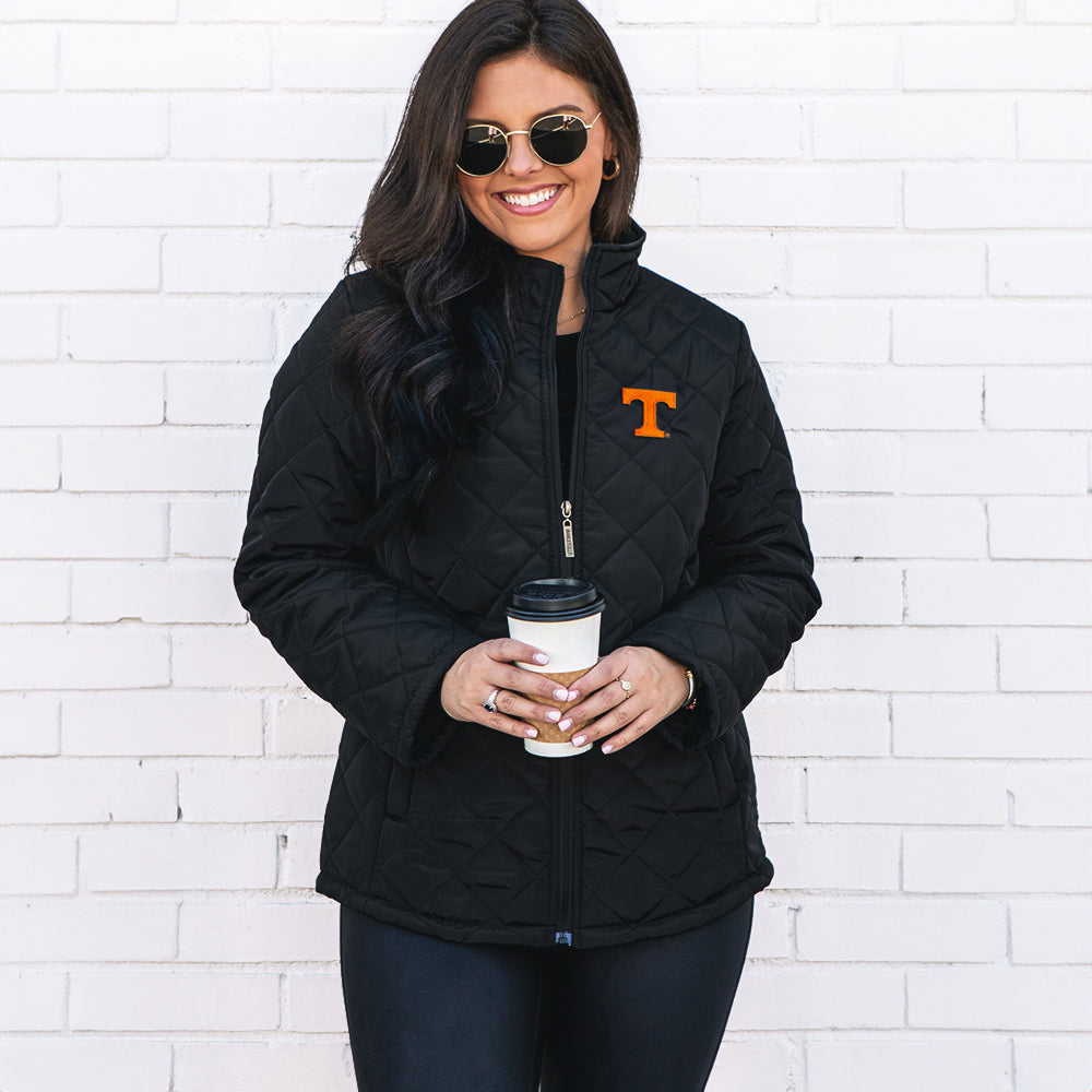 [megan] tennessee volunteers black puffer jacket