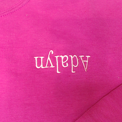 BLOOPER KIDS: Monogrammed Kids Puff Sleeve Sweatshirt