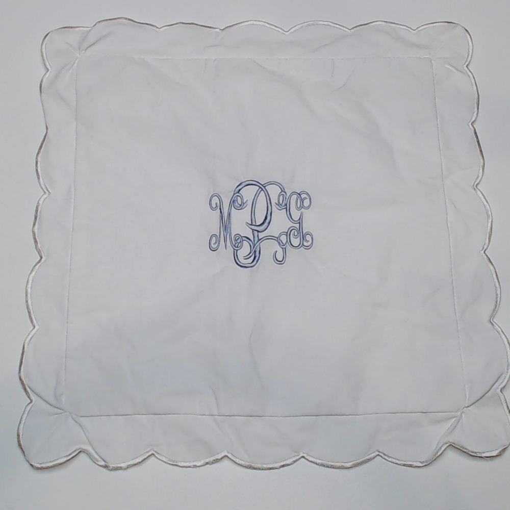 BLOOPER ACCESSORY: Monogrammed Pillow Sham