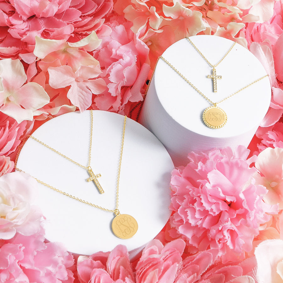 09 GOLD Cross Necklace
