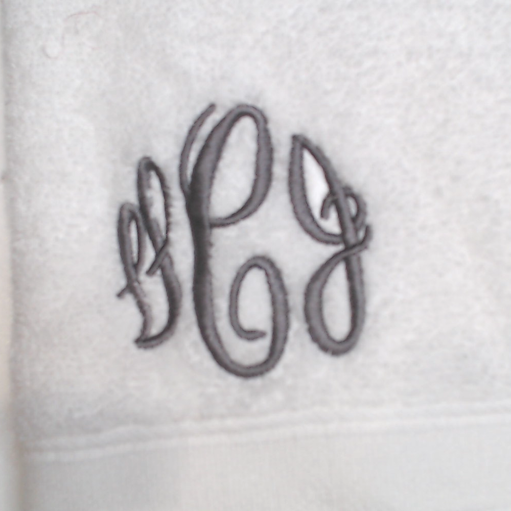 BLOOPER ACCESSORY: Monogrammed Hand Towel