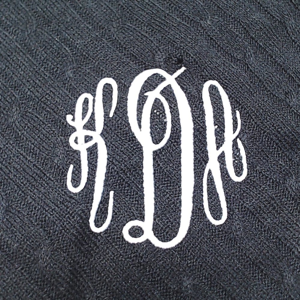 BLOOPER CLOTHING: Monogrammed Poncho