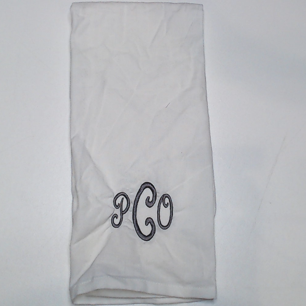 BLOOPER ACCESSORY: Monogrammed Hand Towel