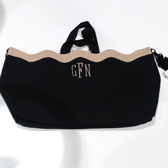 BLOOPER BAG: Monogrammed Wavy Top Weekender