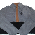 BLOOPER CLOTHING: Monogrammed Colorblock Fleece Pullover