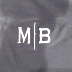 BLOOPER SWIM: Monogrammed Scalloped High Neck Bikini Top