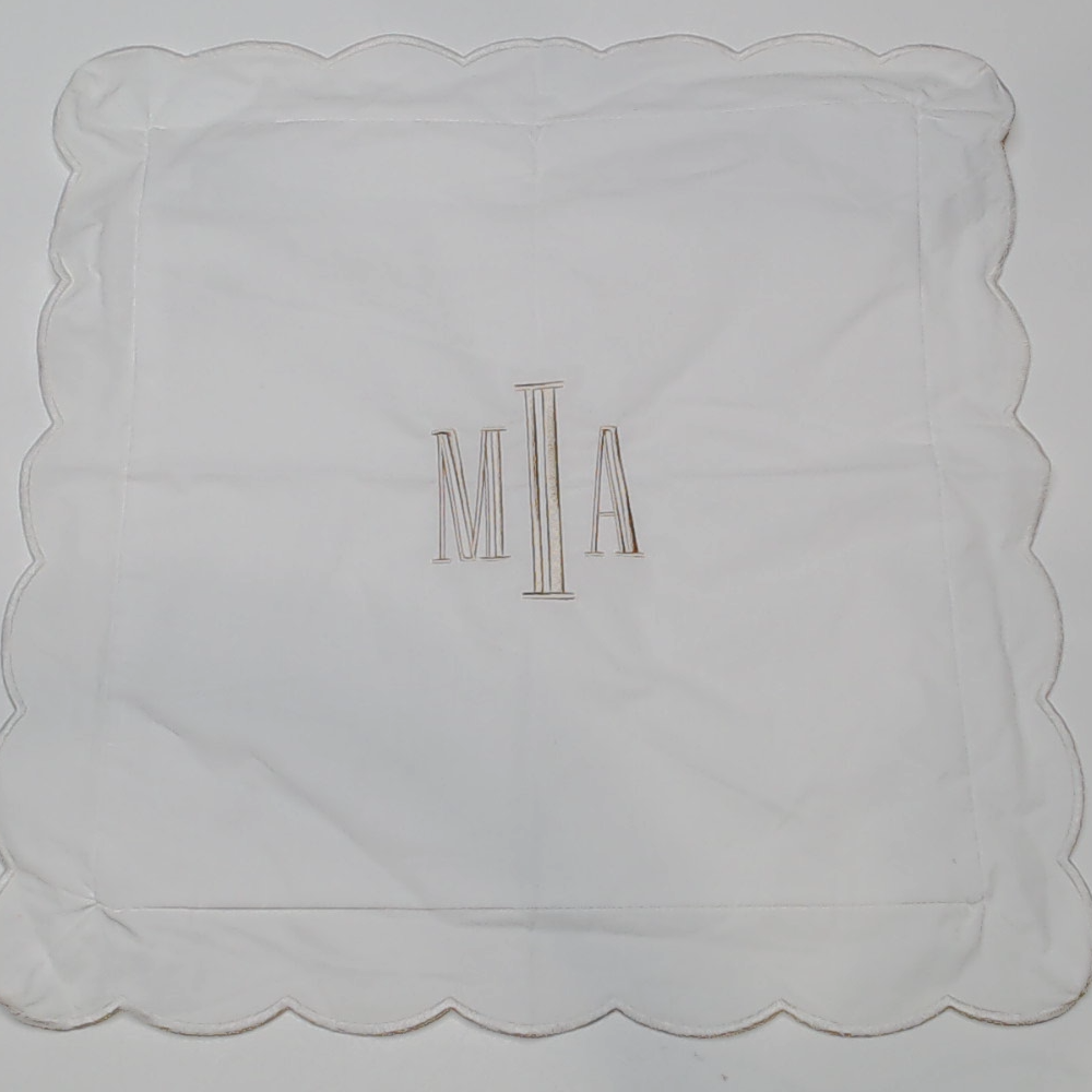 BLOOPER ACCESSORY: Monogrammed Pillow Sham