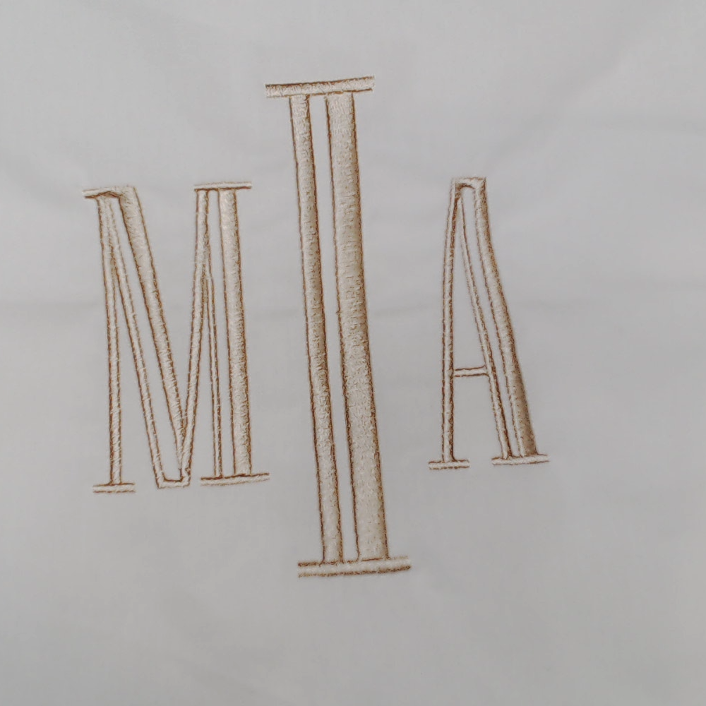 BLOOPER ACCESSORY: Monogrammed Pillow Sham