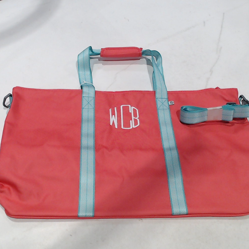 BLOOPER BAG: Monogrammed Weekend Bag