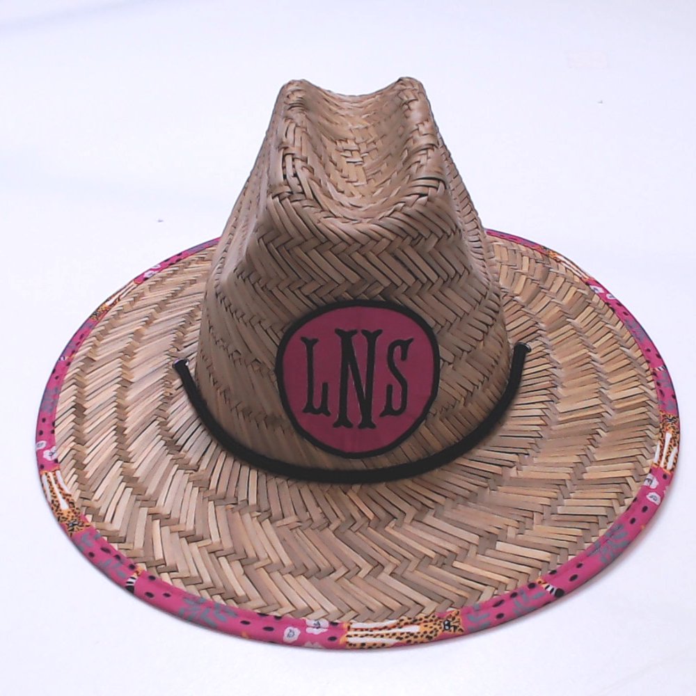 BLOOPER KIDS: Monogrammed Kids Straw Hat