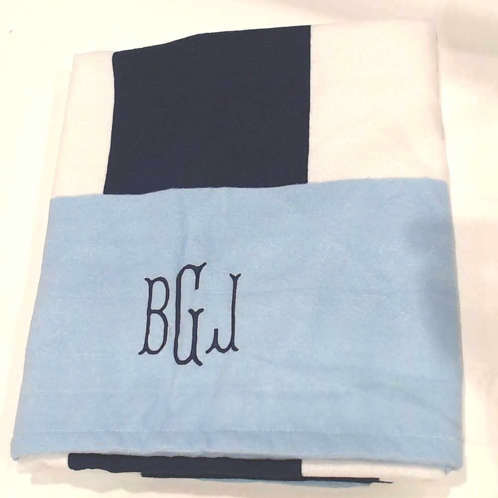 BLOOPER SWIM: Monogrammed Beach Towel