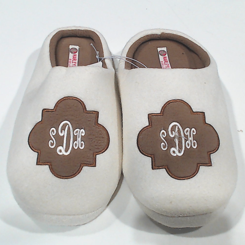 BLOOPER SHOES: Monogrammed Slippers