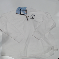 BLOOPER CLOTHING: Monogrammed Quarter Zip Sweatshirt
