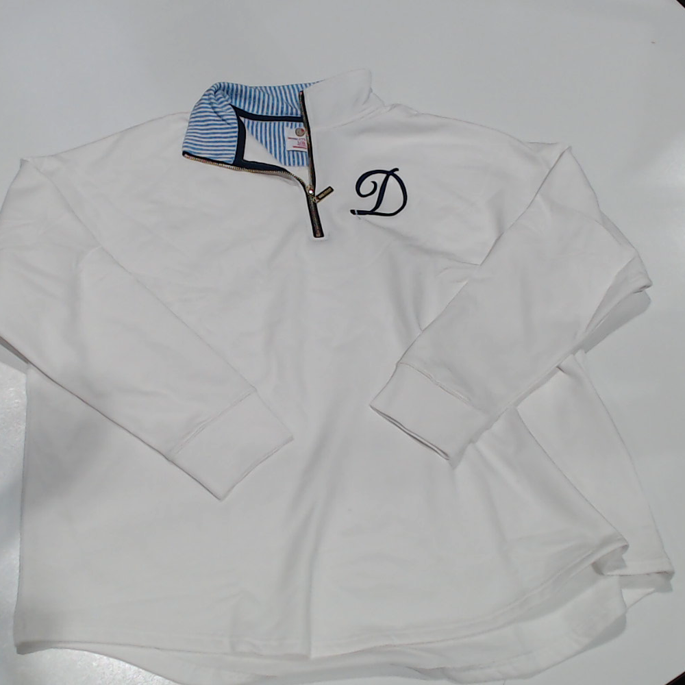 BLOOPER CLOTHING: Monogrammed Quarter Zip Sweatshirt