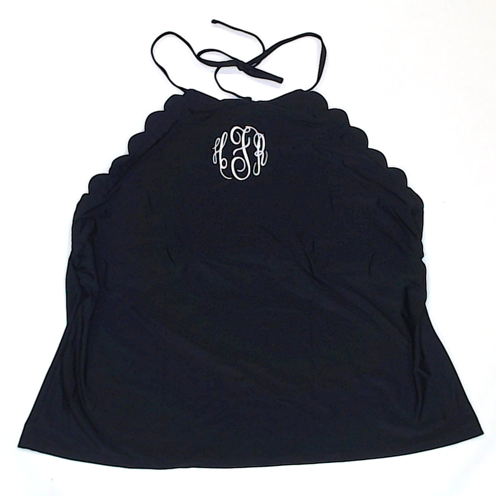 BLOOPER SWIM: Monogrammed High Neck Tankini