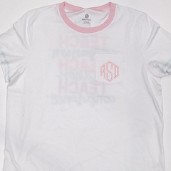 BLOOPER CLOTHING: Monogrammed Teacher Short Sleeve T-Shirt