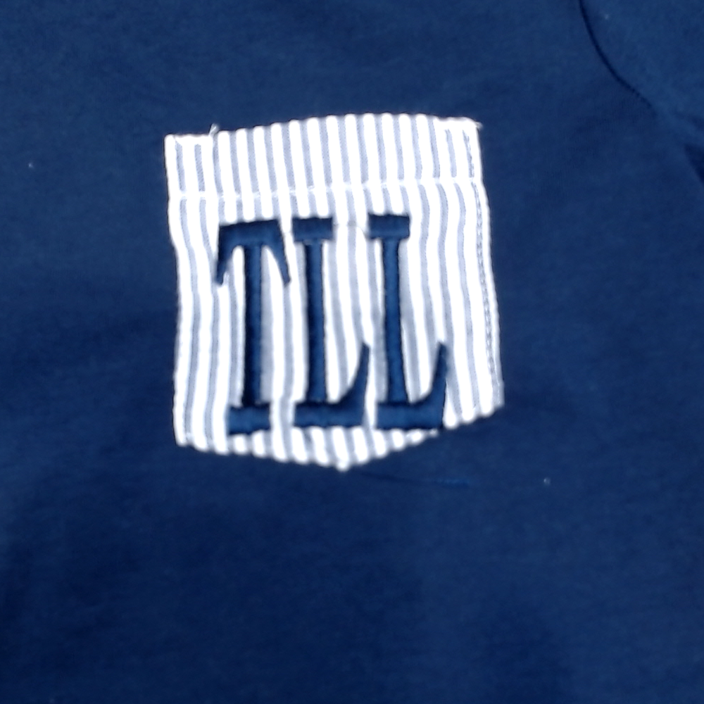 BLOOPER KIDS: Monogrammed Boys Short Sleeve Top