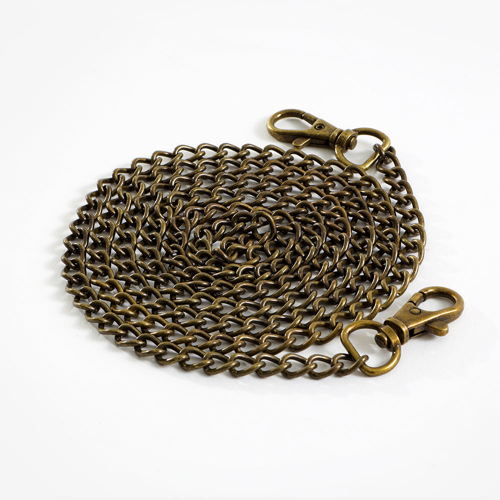 chain crossbody strap coiled