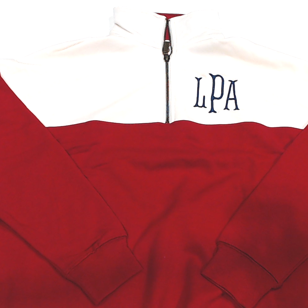 BLOOPER CLOTHING: Monogrammed Quarter Zip Sweatshirt