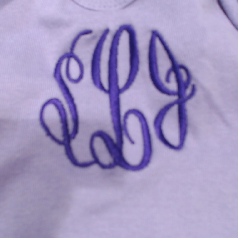 BLOOPER KIDS: Monogrammed Flutter Sleeve Bodysuit