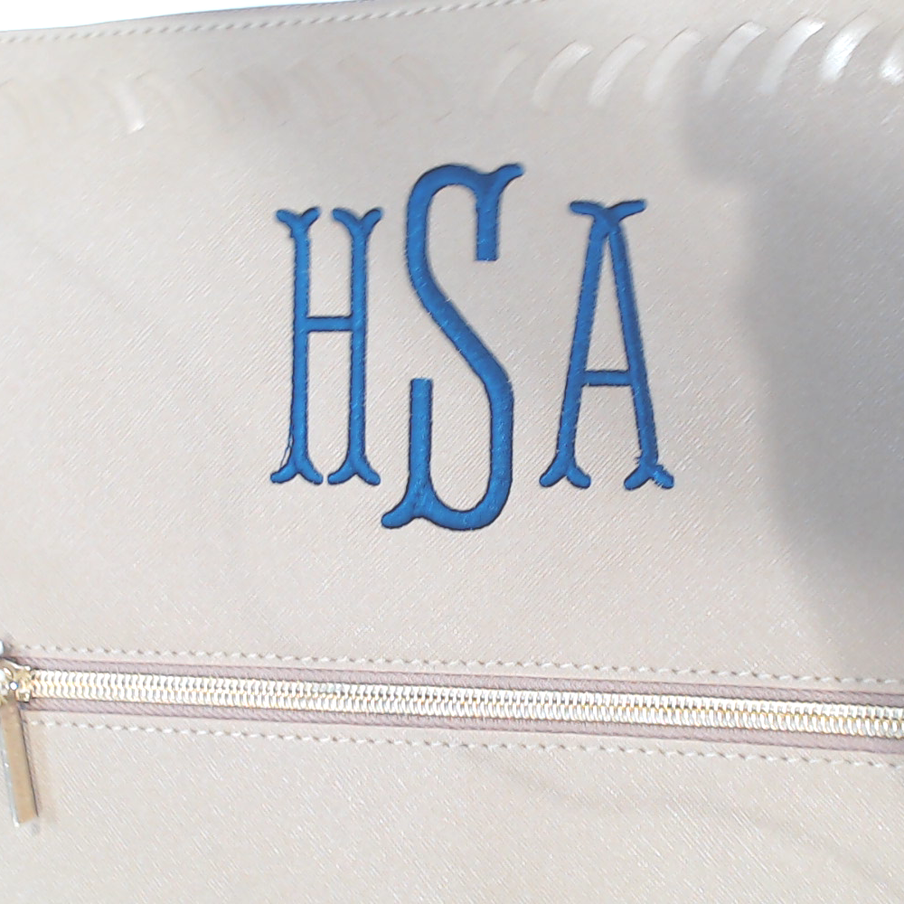 BLOOPER BAG: Monogrammed Travel Laptop Backpack