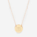 zeta tau alpha gold delicate disc necklace