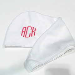 BLOOPER CLOTHING: Monogrammed Hair Towel Wrap