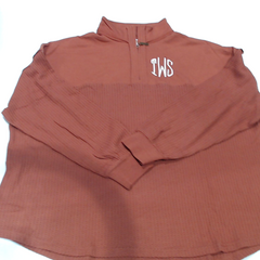 BLOOPER CLOTHING: Monogrammed Waffle Knit Pullover