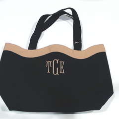 BLOOPER BAG: Monogrammed Wavy Top Tote