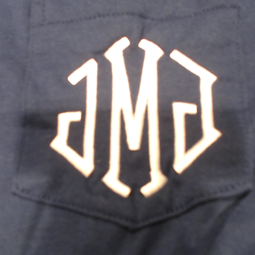 BLOOPER CLOTHING: Monogrammed Long Sleeve Shirt