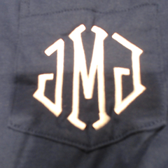 BLOOPER CLOTHING: Monogrammed Long Sleeve Shirt