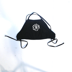 BLOOPER SWIM: Monogrammed High Neck Bikini Top