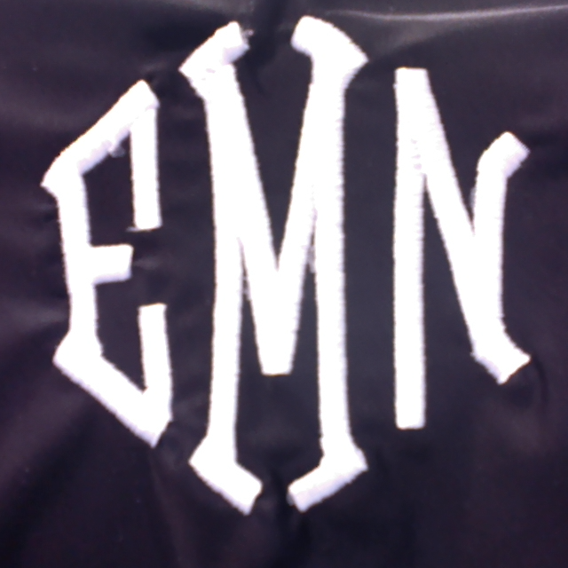 BLOOPER SWIM: Monogrammed High Neck Bikini Top