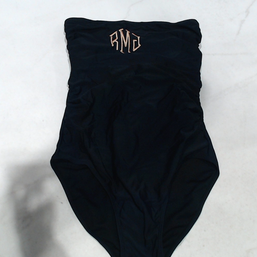 BLOOPER SWIM: Monogrammed One Piece Bathing Suit