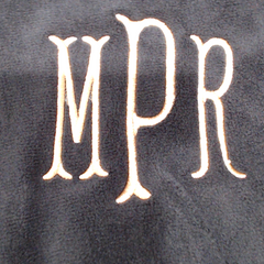 BLOOPER CLOTHING: Monogrammed Leopard Piped Pullover Sweatshirt