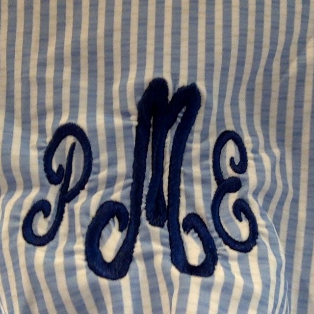 BLOOPER SWIM: Monogrammed Ruched Tankini