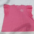 BLOOPER CLOTHING: Monogrammed Flutter Sleeve Top