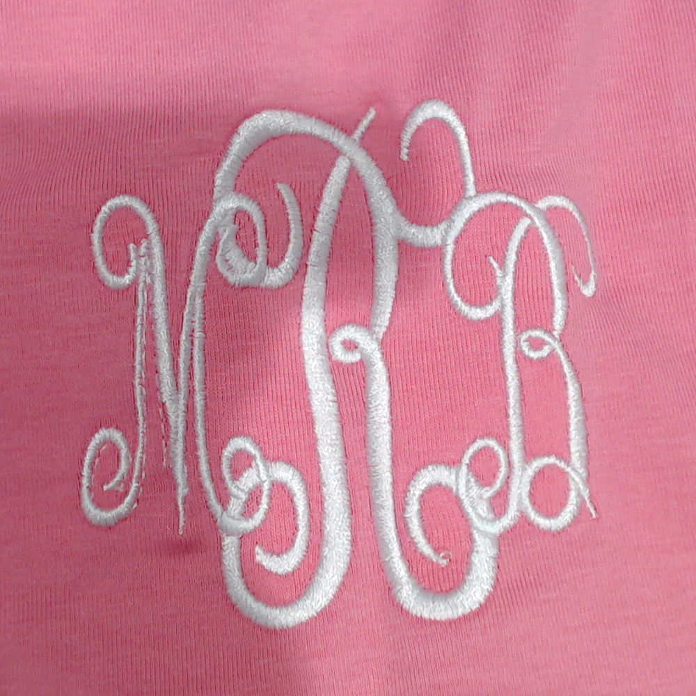 BLOOPER CLOTHING: Monogrammed Flutter Sleeve Top