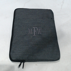 BLOOPER ACCESSORY: Monogrammed Laptop Sleeve