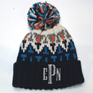 BLOOPER ACCESSORY: Monogrammed Pom Pom Beanie