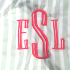 BLOOPER CLOTHING: Monogrammed Ruffle Pajama Top