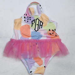 BLOOPER KIDS: Monogrammed Toddler Tutu Bathing Suit