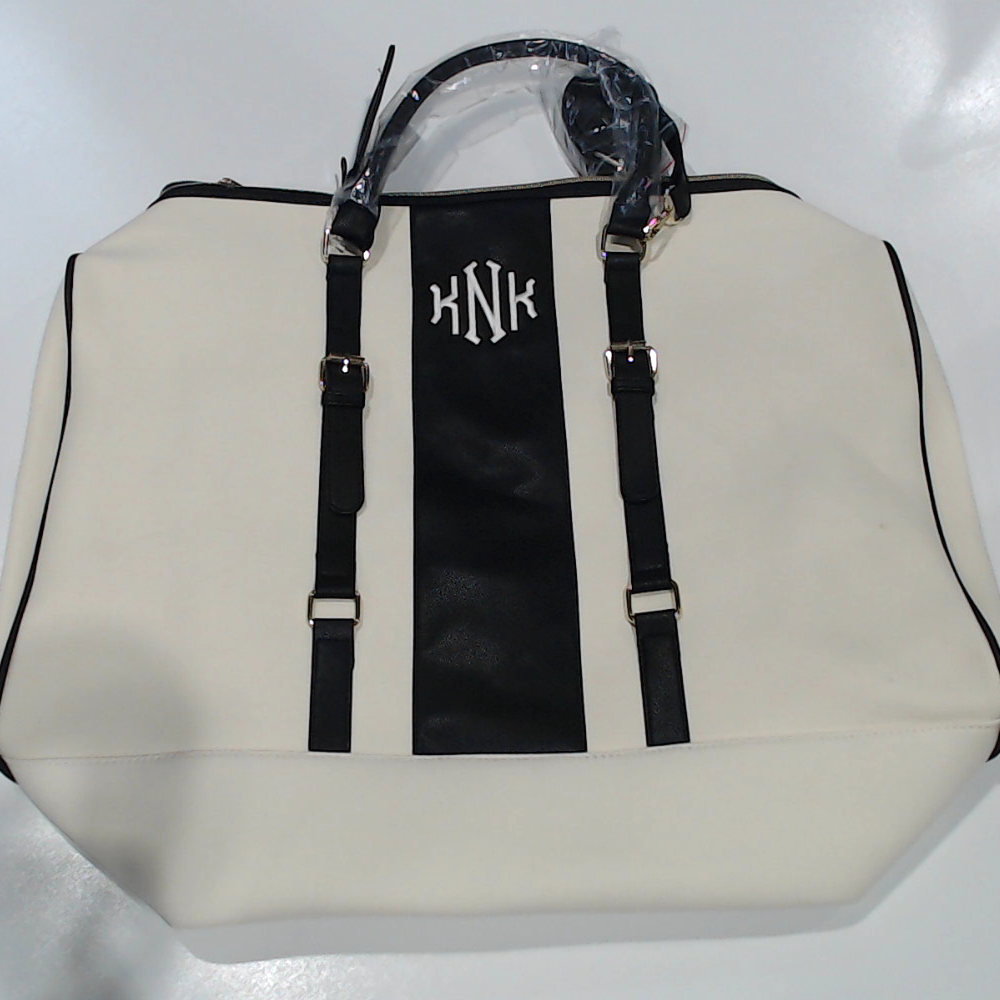BLOOPER BAG: Monogrammed Weekender Bag