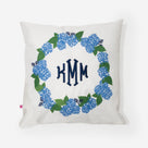 Personalized Spring Pillow Sham | Blue Hydrangea